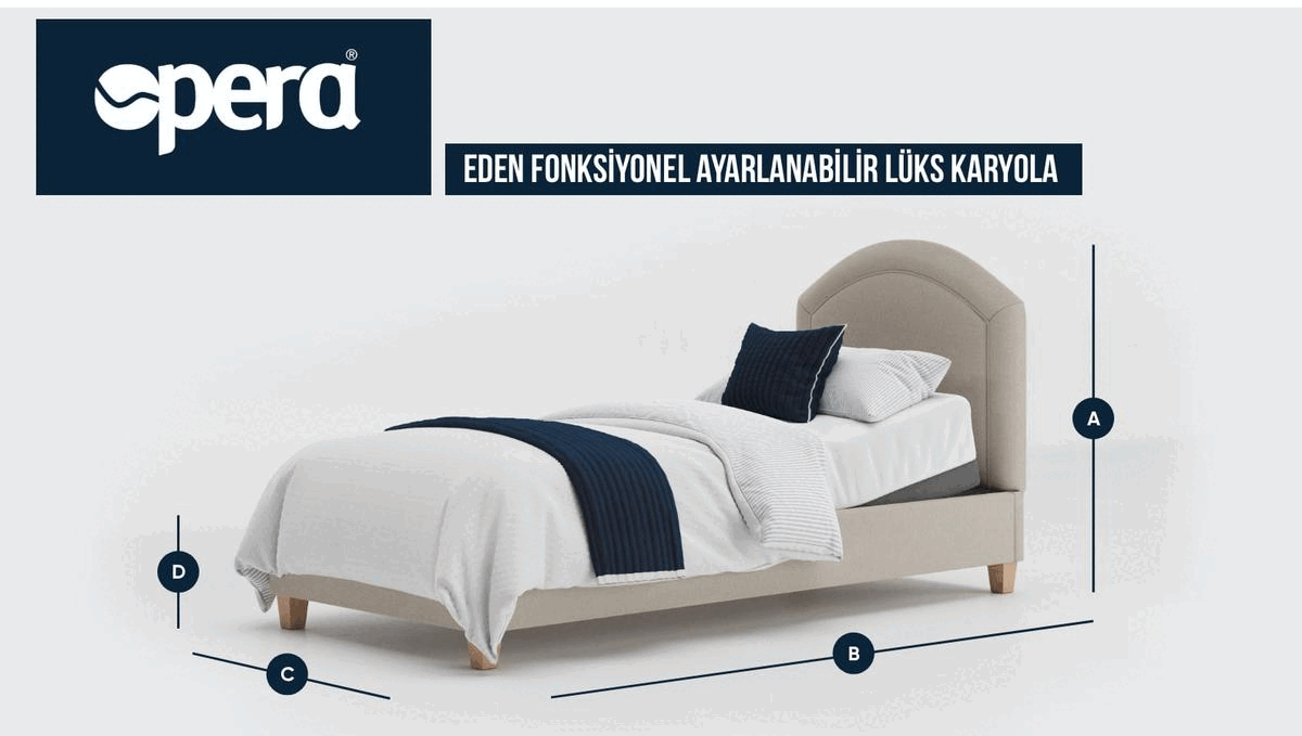 Opera Eden Fonksiyonel Ayarlanabilir Luks Karyola Olcu Opera Eden Fonksiyonel Ayarlanabilir Lüks Karyola